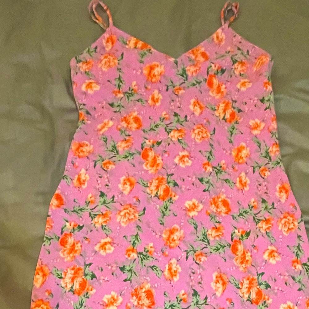 Show me your Mumu zio dress chantell floral women’s pink maxi dress - Picture 5 of 7